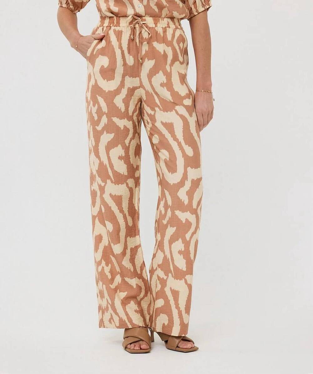 NEW ESQUALO toma wide leg trousers in solar swing